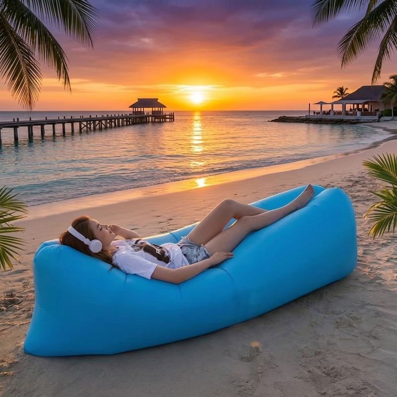 Outdoor Furniture For Pool - Sofa Udara Tiup Portabel, Kursi Santai