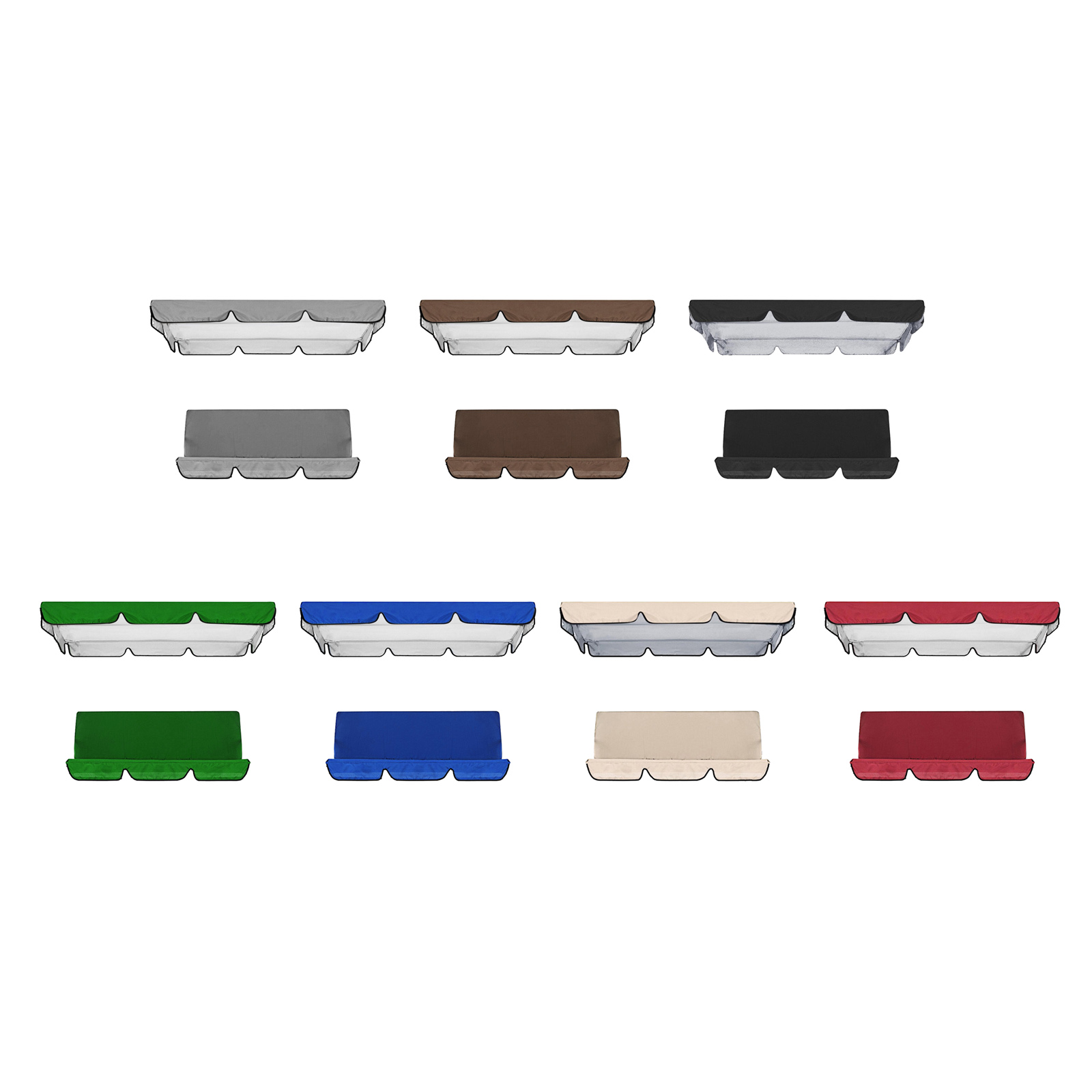 Outdoor Furniture Covers Waterproof - Set Pelindung Kanopi Ayunan Teras Luar