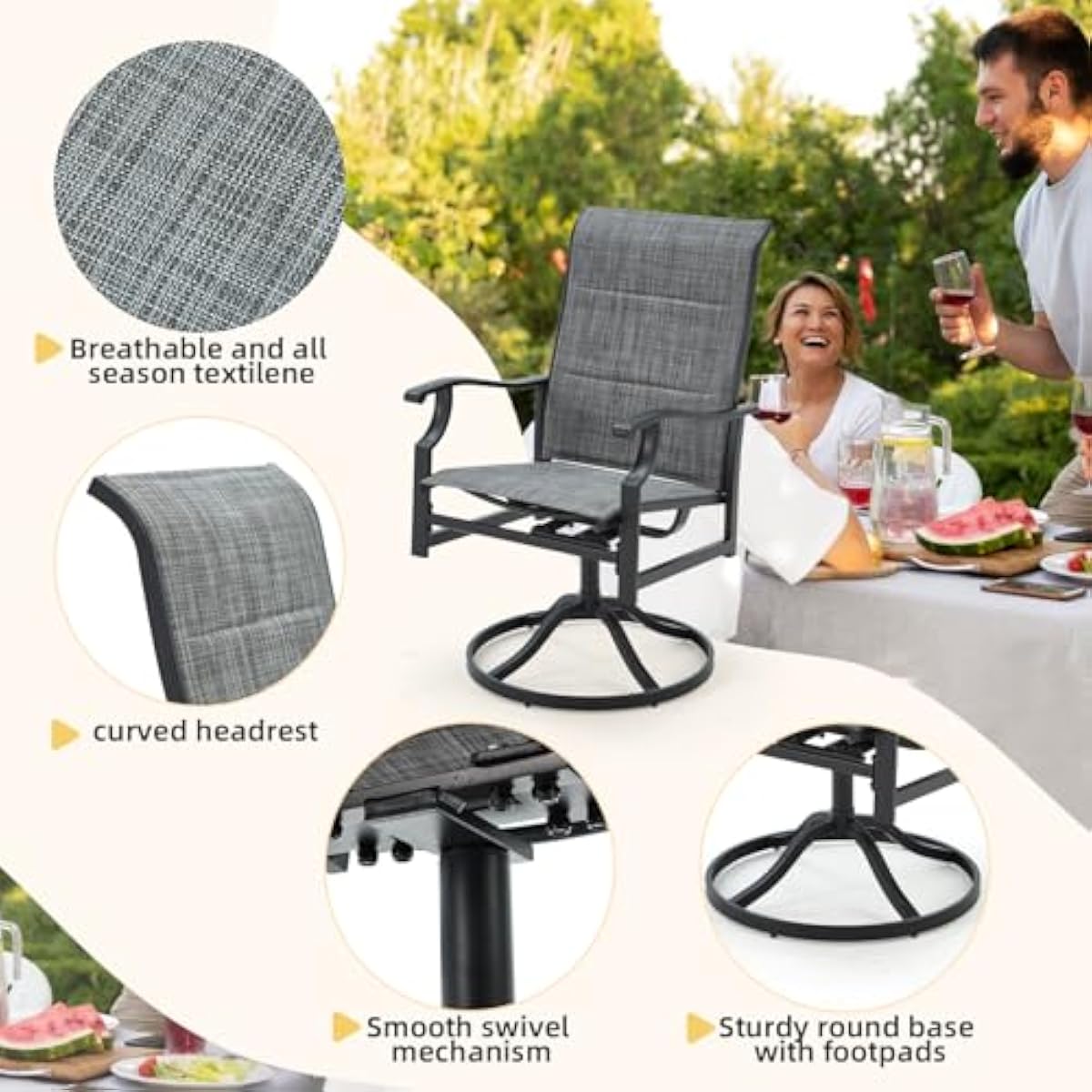 Set Meja Makan Luar Ruangan Mo - Outdoor Furniture Plus ulasan dan harga