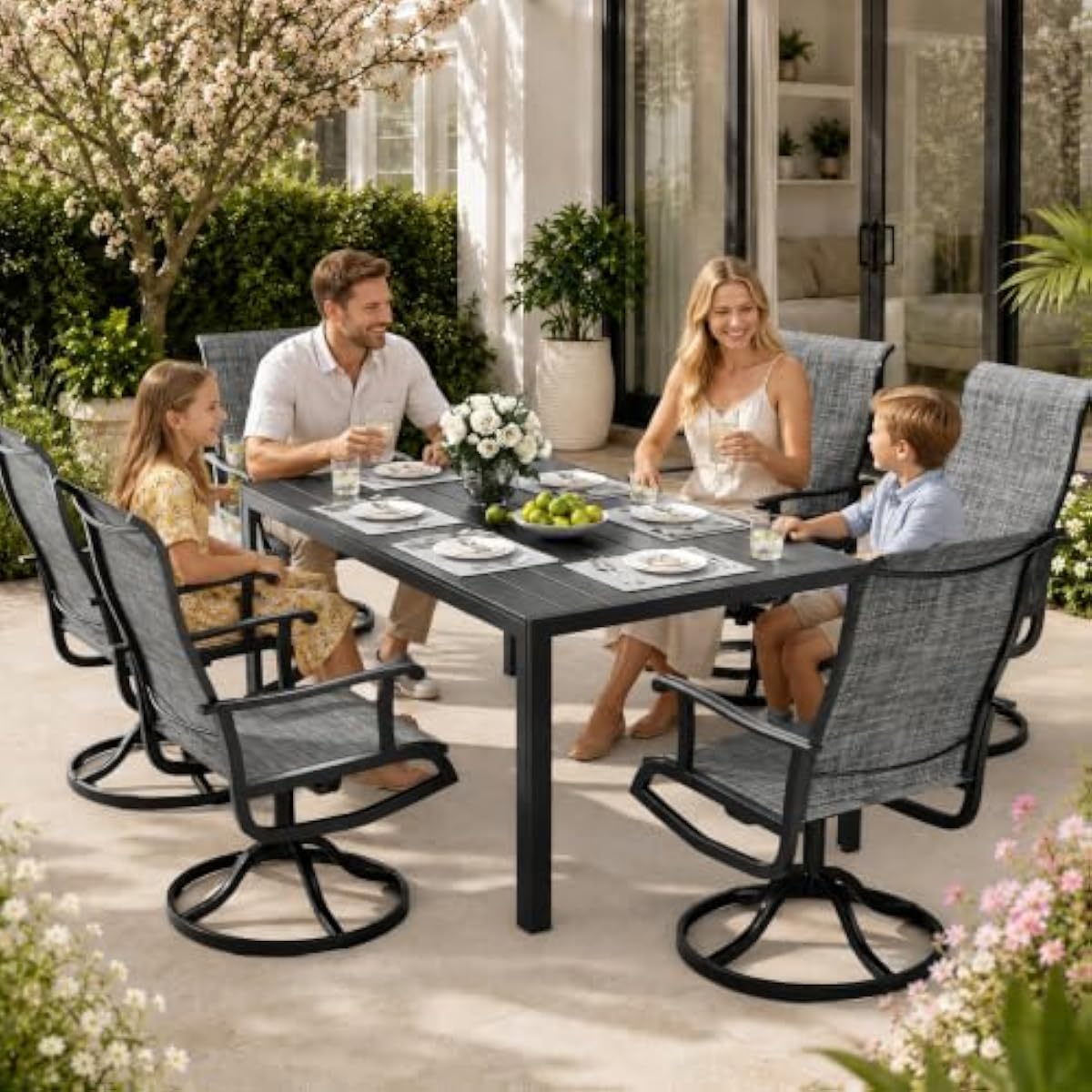 Set Teras Modern 7-Piece denga - Outdoor Furniture Plus ulasan dan harga