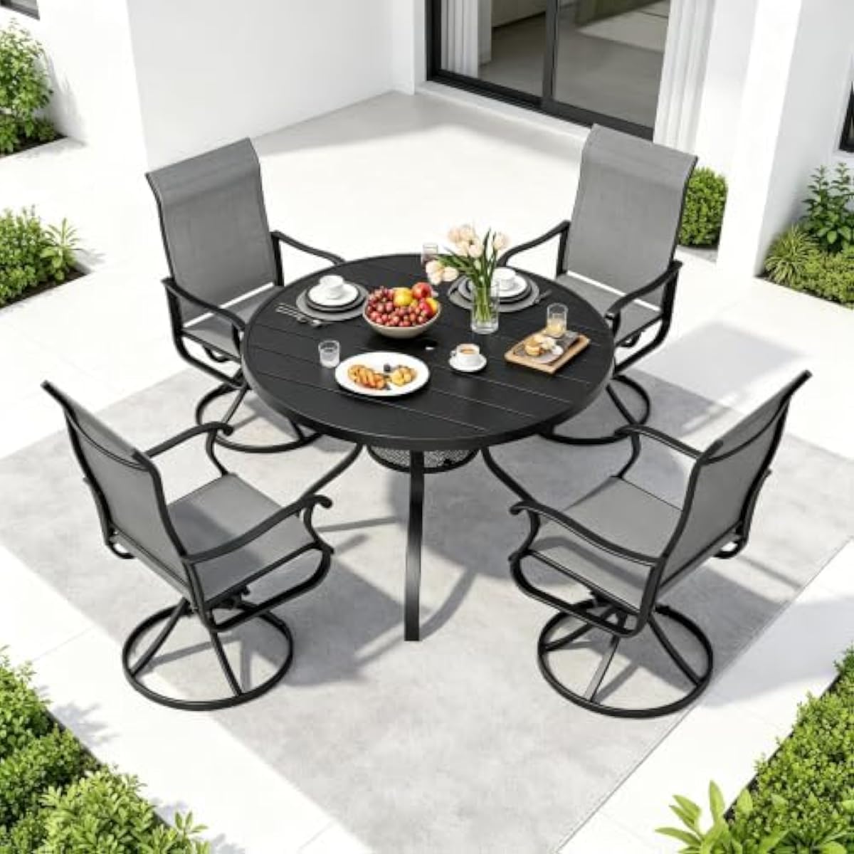 Set Meja Makan Luar Ruangan Mo - Outdoor Furniture Plus ulasan dan harga